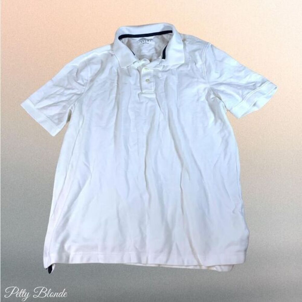 Dadcore Classic White Polo Shirt Men’s L – Croft &‎ Barrow Comfort Fit